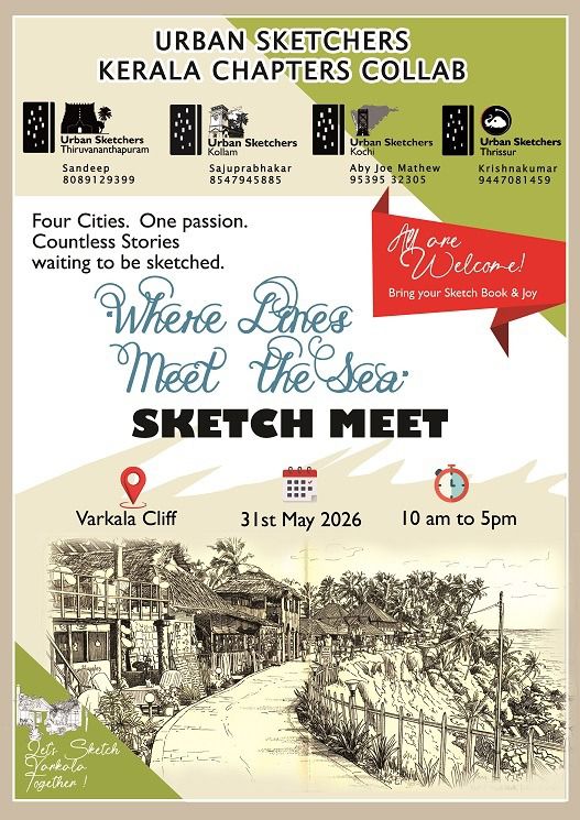 urban sketchers chapters kerala